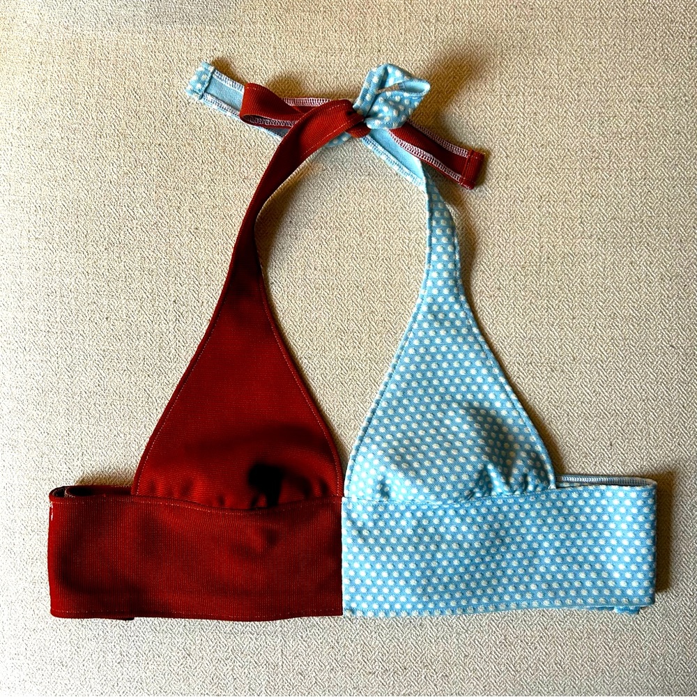 Vintage Color Block Halter